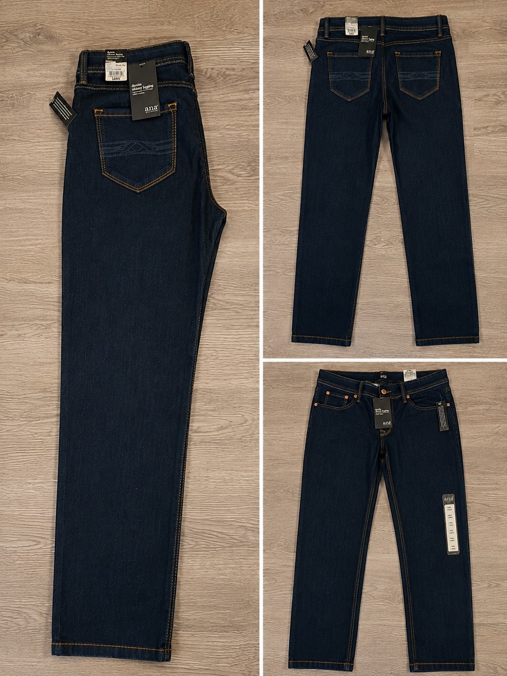 a.n.a Women's Skinny Jeans in Dark Blue